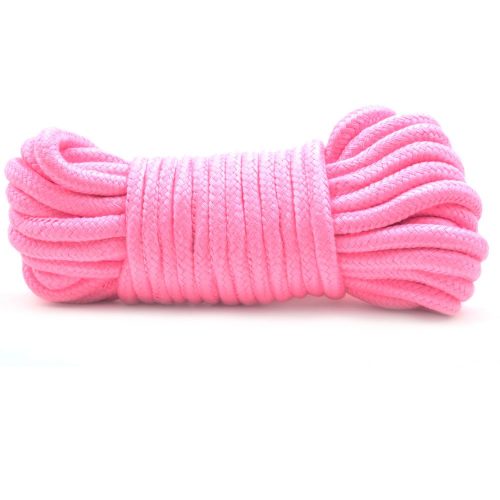 Buy 10 Metres Cotton Bondage Rope Pink by Various Toy Brands online.