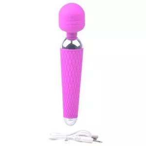 Buy 10 Speed Purple Rechargeable Magic Wand by Various Toy Brands online.