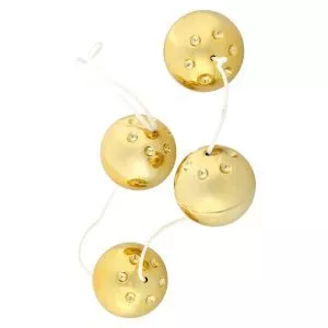 Buy 4 Gold Vibro Balls by Seven Creations online.