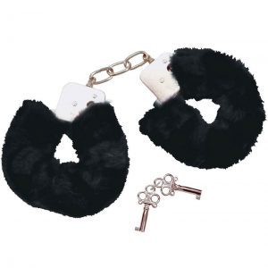 Bad Kitty Black Plush Handcuffs by Various Toy Brands for you to buy online.