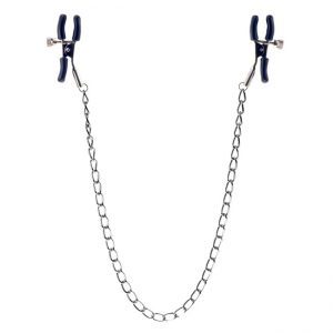 Squeeze And Please Nipple Clamps With Chain by Linx Kinx Minx for you to buy online.
