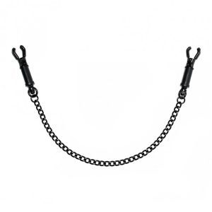 Buy Black Metal Adjustable Nipple Clamps With Chain by Rimba online.