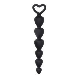 Buy Black Silicone Anal Beads by Shots Toys online.