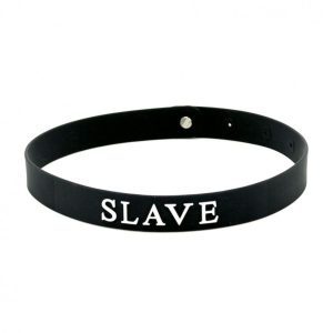 Buy Black Silicone Slave Collar by Rimba online.