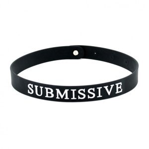 Buy Black Silicone Submissive Collar by Rimba online.