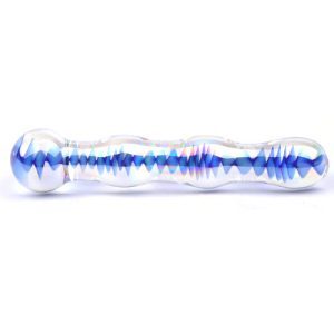 Buy Blue Wavy Glass Dildo by Various Toy Brands online.
