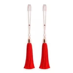 Bound Nipple Clamps Red Tassel NS Novelties 3.jpg