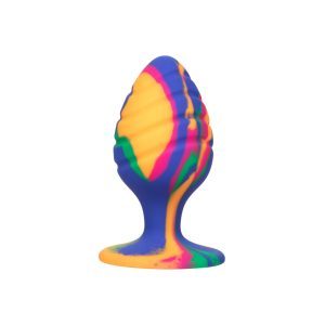 Buy Cheeky Large Swirl Tie Dye Butt Plug by Toy Joy Sex Toys online.