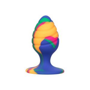 Buy Cheeky Medium Swirl Tie Dye Butt Plug by Toy Joy Sex Toys online.