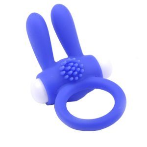 Buy Cock Ring With Rabbit Ears Blue by Various Toy Brands online.