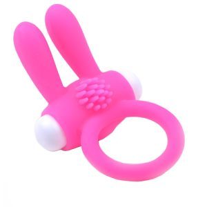 Buy Cock Ring With Rabbit Ears Pink by Various Toy Brands online.