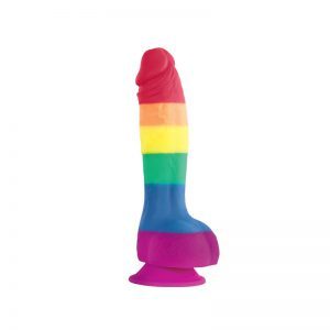 Buy Colours Pride Edition 6 Inch Realistic Silicone Dildo With Balls by NS Novelties online.