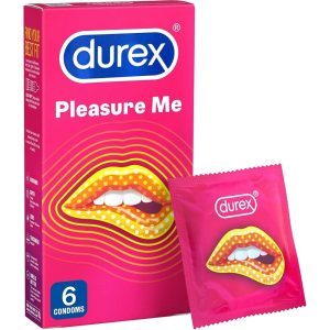 Buy Durex Pleasure Me Ribbed And Dotted Condoms 6 Pack by Durex Condoms online.