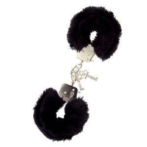 Buy Furry Metal Handcuffs Black by Dream Toys online.