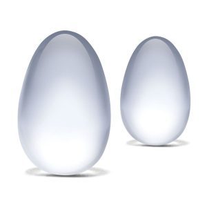Buy Glass Yoni Eggs 2 Piece Set by Various Toy Brands online.