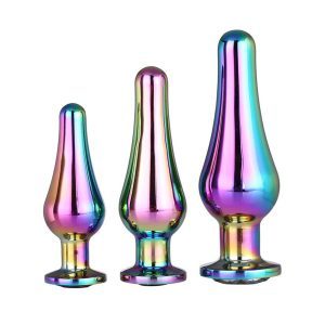 Buy Gleaming Butt Plug Set Multicoloured by Dream Toys online.