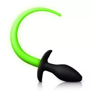 Glow In The Dark Puppy Tail Butt Plug Shots Toys 4.jpg