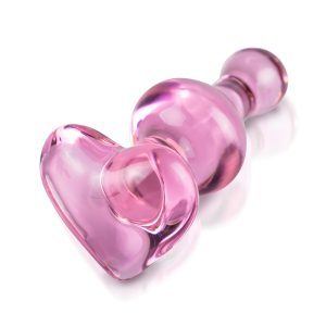 Buy Icicles No.75 Pink Heart Glass Butt Plug by PipeDream online.