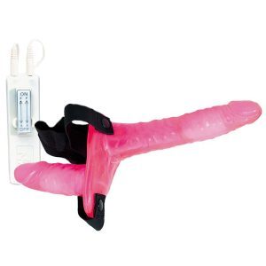 Buy Joyride Pink Duo Double Penis Vibrating Dildo Strap On by NMC Ltd online.