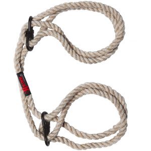 Buy KINK Hogtied Bind and Tie 6mm Hemp Wrist or Ankle Cuffs by Doc Johnson online.