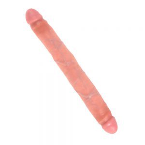 Buy King Cock 12 Inch Slim Double Dildo Flesh by PipeDream online.