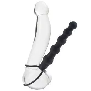 Buy Love Rider Beaded Dual Black Penetrator by California Exotic online.