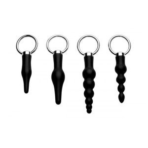 Buy Master Series 4 Piece Silicone Anal Ringed Rimmer Set by Master Series online.