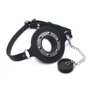 Buy Master Series Pie Hole Silicone Feeding Gag by XR Brands online.