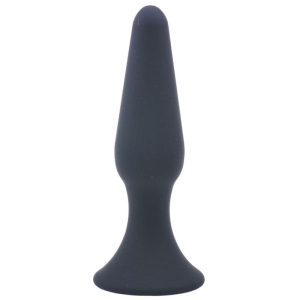 Buy Medium Classic Black Silicone Butt Plug by Various Toy Brands online.