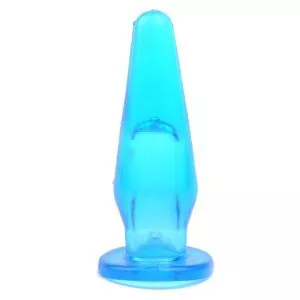 Buy Mini Butt Plug With Finger Hole Blue by Various Toy Brands online.