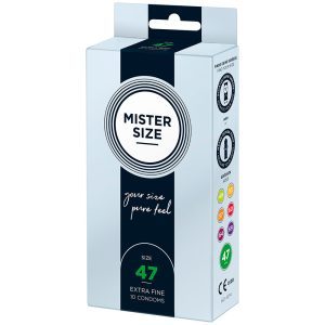 Buy Mister Size 47mm Your Size Pure Feel Condoms 10 Pack by Mister Size online.