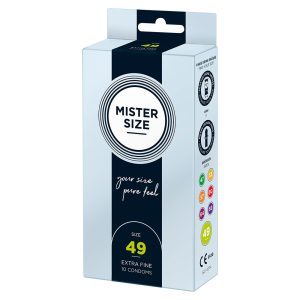 Buy Mister Size 49mm Your Size Pure Feel Condoms 10 Pack by Mister Size online.