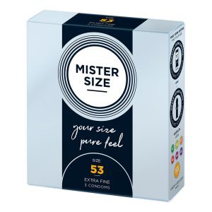 Buy Mister Size 53mm Your Size Pure Feel Condoms 3 Pack by Mister Size online.