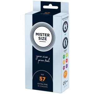 Buy Mister Size 57mm Your Size Pure Feel Condoms 10 Pack by Mister Size online.