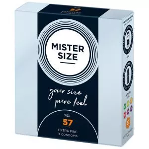 Buy Mister Size 57mm Your Size Pure Feel Condoms 3 Pack by Mister Size online.