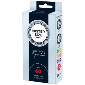 Buy Mister Size 60mm Your Size Pure Feel Condoms 10 Pack by Mister Size online.