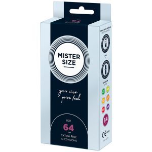 Buy Mister Size 64mm Your Size Pure Feel Condoms 10 Pack by Mister Size online.