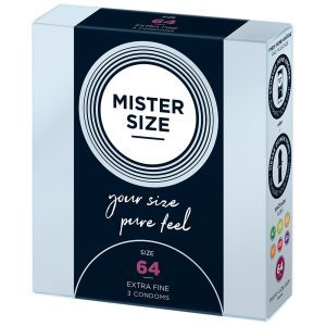 Buy Mister Size 64mm Your Size Pure Feel Condoms 3 Pack by Mister Size online.