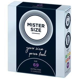 Buy Mister Size 69mm Your Size Pure Feel Condoms 3 Pack by Mister Size online.