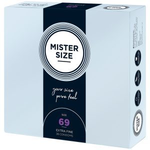 Buy Mister Size 69mm Your Size Pure Feel Condoms 36 Pack by Mister Size online.
