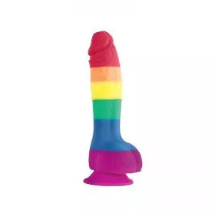 Colours Pride Edition 6 Inch Realistic Silicone Dildo With Balls by NSNovelties for you to buy online.