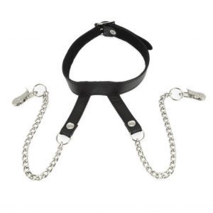 Buy Nipple Clamps With Neck Collar by Rimba online.