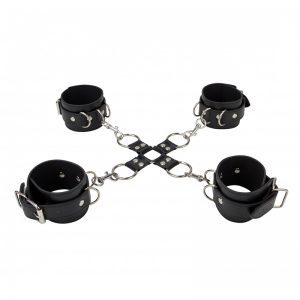 Shots Ouch Leather Hand And Leg Cuffs by Shots Toys for you to buy online.