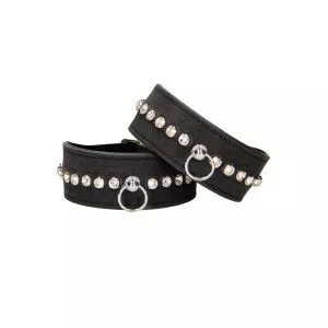 Buy Ouch Diamond Studded Ankle Cuffs by Shots Toys online.