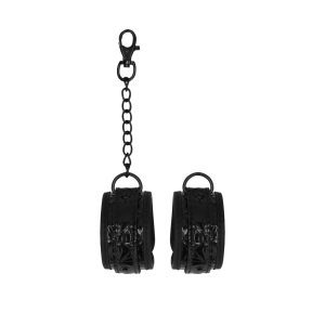 Buy Ouch Luxury Black Hand Cuffs by Shots Toys online.