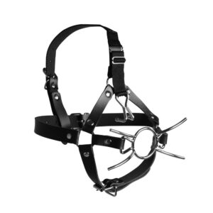 Ouch Xtreme Head Harness With Spider Gag And Nose Hooks Shots Toys 1 1.jpg