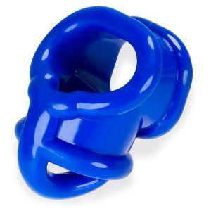 Buy Oxballs Ballsling With Ballsplitter Cock Ring Police Blue by OXBALLS online.