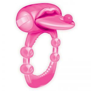 Buy Pierced Tongue Vibrating Silicone Cock Ring by Hott Products Unlimited online.