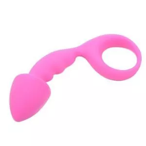 Buy Pink Silicone Curved Comfort Butt Plug by Various Toy Brands online.