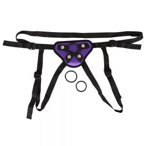 Buy Purple And Black Universal Harness Strap On by You2Toys online.